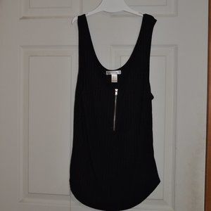 (2/$25) 3/4 Zip Tank Top